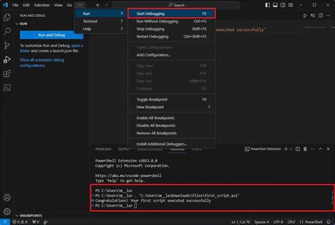 Create powershell script in notepad.  (whether that's need i'm not sure) as of pow...