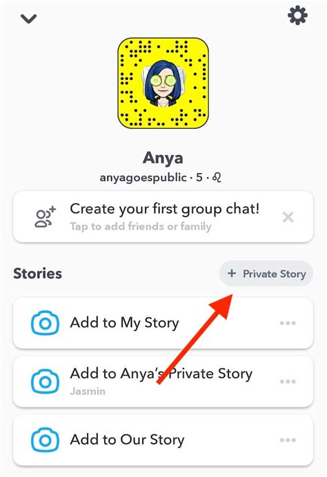Create private story snapchat.  To create a Private Story and add viewe...