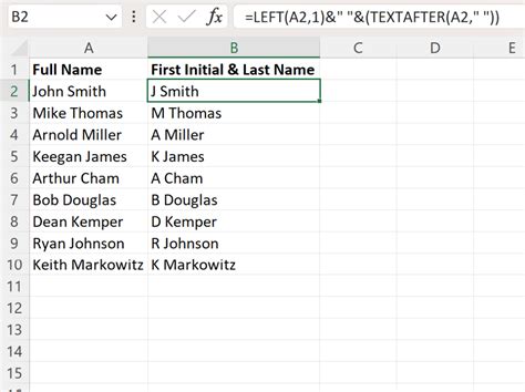 Create unique id column excel.  I would need their First initial, last initi...
