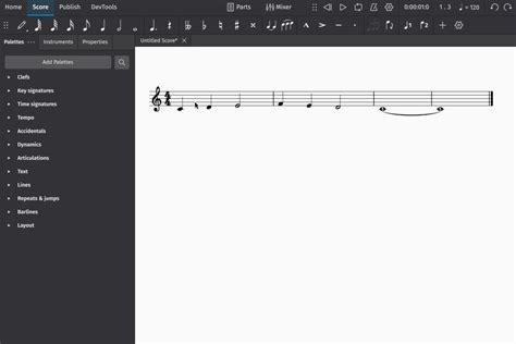Create your first score MuseScore
