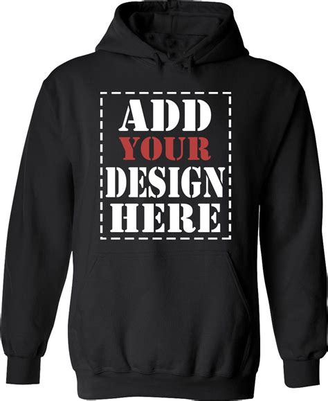 Create your own hoodie. 50% polyester, 50% pre-shrunk cotton. Fabric weight: 8.0 oz/yd² (271.25 g/m²) Double-needle stitched shoulders, collar, armholes, hem, and cuffs. Reduced pilling due to premium air-jet spun yarn. No side-seams. Our design tool allows you to customize any product just the way you want it. Choose your hoodie, pick a color, and start designing! 