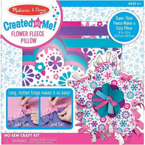 Created by Me! Flower Fleece Pillow - Melissa & Doug