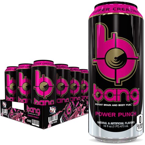 Creatine energy drink. Bang is not your typical sugar-filled soda masquerading as an energy drink. Every 16-ounce can of Bang contains 300 milligrams of caffeine, which studies have shown may increase endurance, as well as strength in some cases, along with essential amino acids, CoQ10 and Super Creatine. Super Creatine, which is the brainchild of Bang CEO, Jack … 