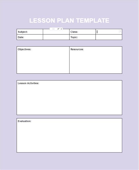 Creating A Formal Lesson Plan Template In Google Docs TemplateLab
