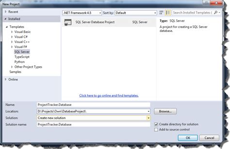 Creating A Visual Studio Database Project For An Existing Sql Server Database