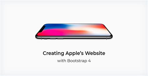 Creating Apple S Website With Bootstrap 4 Tutorialzine