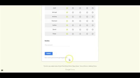 Creating Attendance Record on Google Forms YouTube