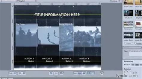 Creating Button Templates Menus And A Chapter Index Automatically With Dvd Studio Pro Suitetake Com
