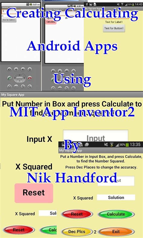 Creating Calculating Android Apps, using MIT App Inventor 2