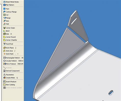 Creating Complex Sheet Metal in Inv. Pro 10 Autodesk Inventor
