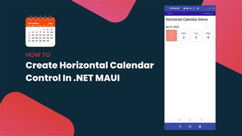 Creating Horizontal Calendar Control In MAUI YouTube