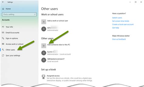Creating Local Accounts in Windows 10