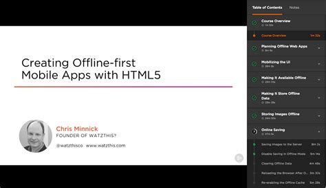 Creating Offline-first Mobile Apps with HTML5 Pluralsight