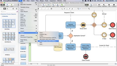 Creating Visio Business Process Diagram ConceptDraw HelpDesk