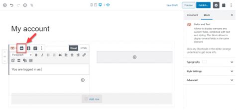 Creating a “My Account” Page in WordPress Toolset