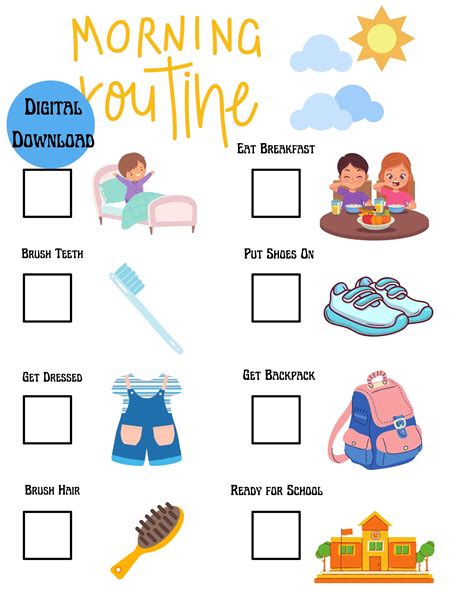 Creating a Morning Routine when You Have a Toddler & Preschooler (FREE