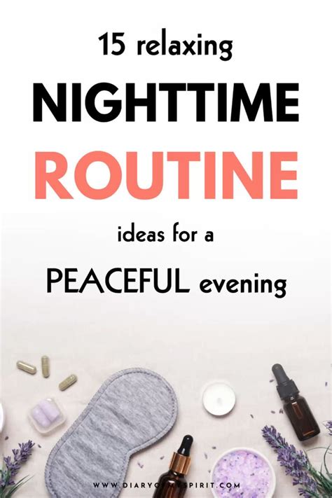 Creating a Peaceful Evening Routine