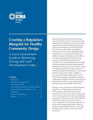 Creating a Regulatory Blueprint for Healthy Community Design 