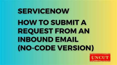 Creating a Request in ServiceNow YouTube