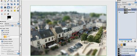 Creating a Tilt Shift Effect in GIMP