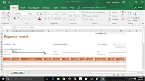 Creating a Workbook Using Templates Excel 2016 tutorial YouTube