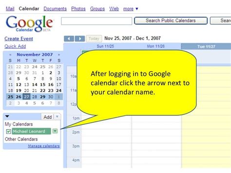 Creating a link to Google Calendar