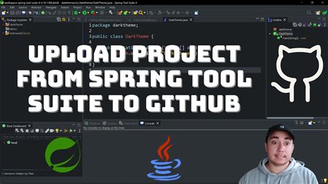 Creating a project in Spring Tool Suite(STS) and uploading it to …