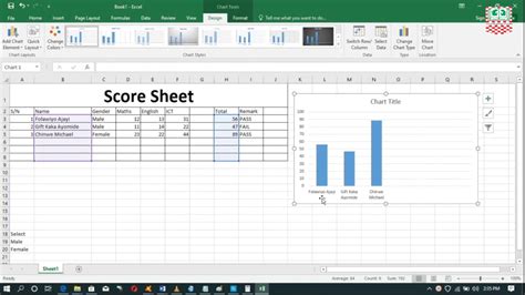 Creating a score sheet using Microsoft Excel YouTube