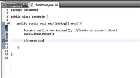 Creating a subclass to represent a banking account in Java