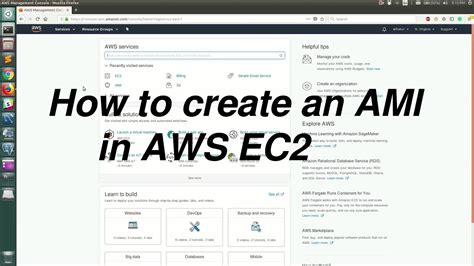 Creating an AMI & Launching an EC2 from the CLI