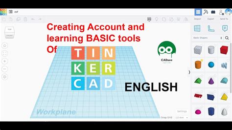 Creating an Account in Tinkercad - YouTube