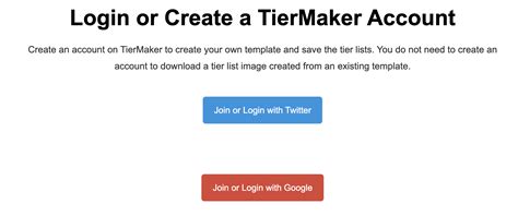 Creating an Account on TierMaker with Twitter - TierMaker