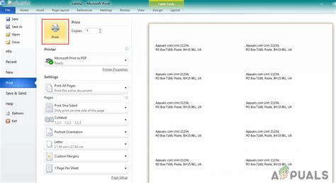 Creating and Printing Various Labels in Microsoft Word Professionally