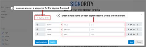 Creating and Using Electronic Signature Templates Signority Secure