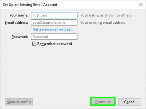 Creating email address. Enter an existing email address in Send account info to. This is where we'll send account details and sign-in info when your account is ready. Select Create. It can take a few minutes to set up an email address. Once your email account is ready, you'll see a confirmation notification. You'll also receive an email with your account info. 