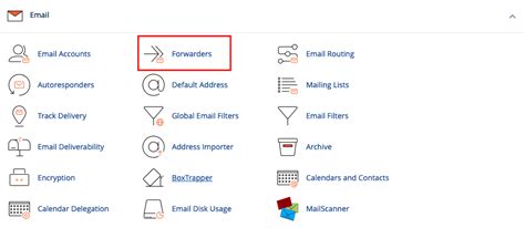 Creating forwarders from the Control Panel Flock Mail