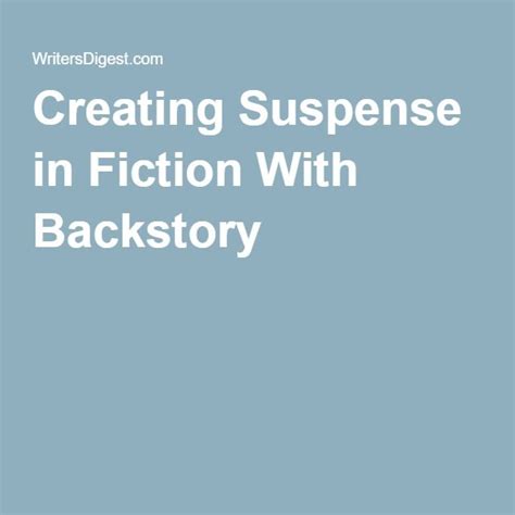 Creating suspense.  Here are five simple steps Engagement: Suspense hooks the audience, making t...