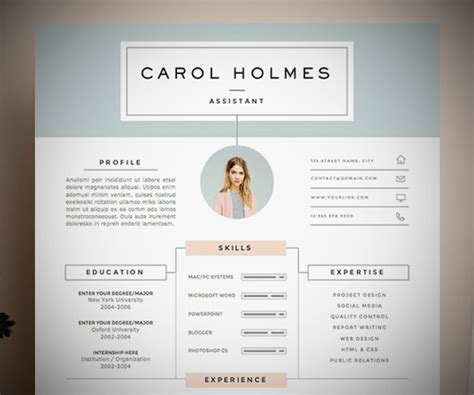 Creative Clean Resume / CV Templates Graphics Design Graphic Design Blog