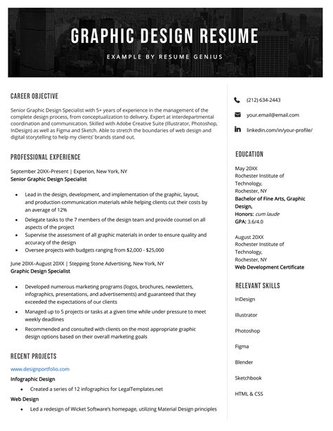 Creative Graphic Designer Resume Example for 2023 Resume Worded