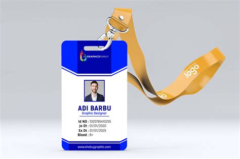 Creative Office Identity Card Template PSD in 2020 Id card template