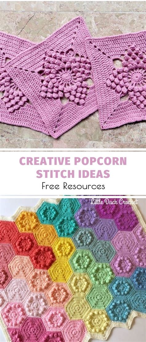 Creative Popcorn Stitch Ideas - Crochetpedia