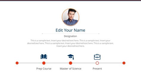 Creative Resume Slide Template for PowerPoint SlideModel