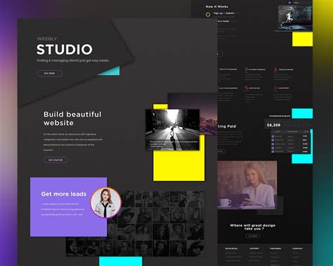 Creative Studio Website Template Free Psd Download Psd