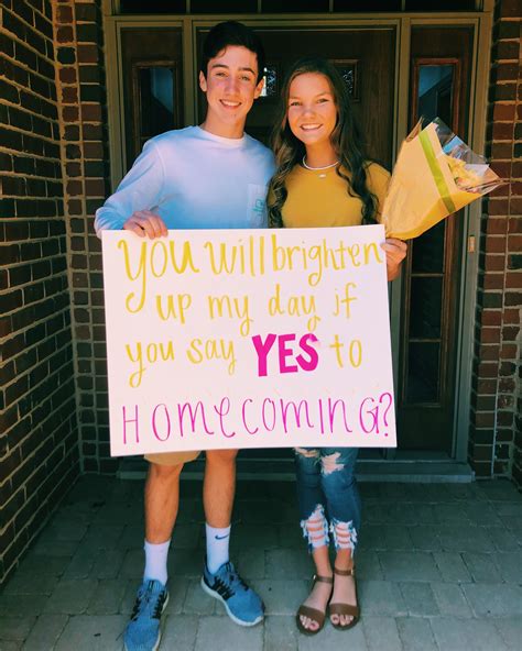 Aug 30, 2022 · Our treasure trove of HoCo proposal ideas ranges from adorably cute to all-out creative homecoming proposal masterpieces that’ll have everyone talking. Get ready to craft the ultimate HoCo proposal signs that even Picasso would be jealous of! But hey, if prom’s more your jam, no worries!