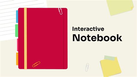 Creative notebook PowerPoint theme slide With Four Nodes