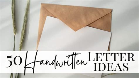 Creative ways to write letters