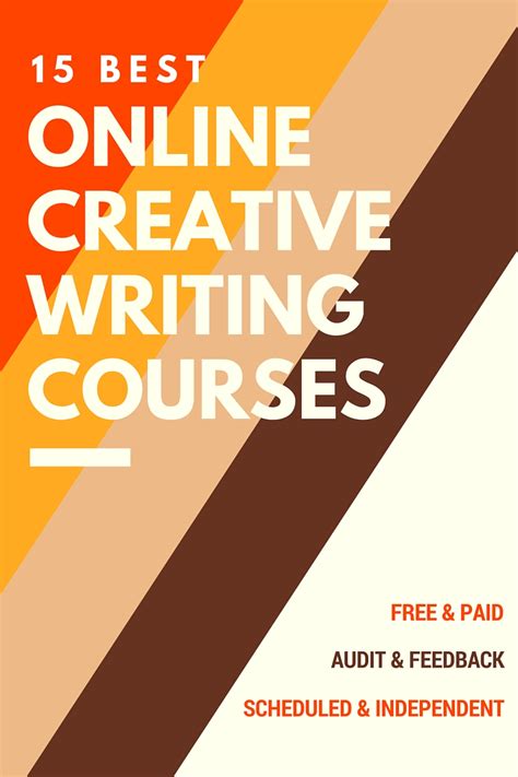 Creative writing classes online. 22 Feb 2024 ... 1. Story Studios Australia · 2. RMIT University Short Writing Courses · 3. Unlocking Creativity by Writers' Studio · 4. Melbourne Polytechn... 