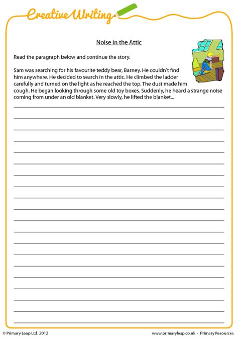 Creative writing ks2 worksheets pdf