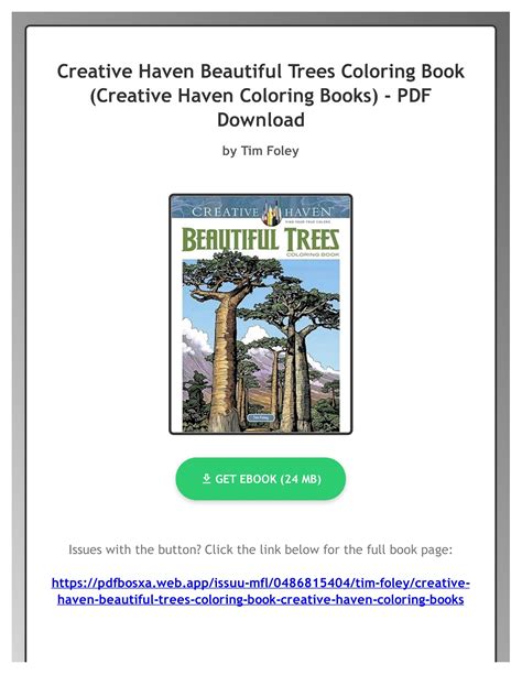 Read Online Creative Haven Beautiful Trees Coloring Book By Tim Foley