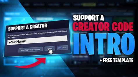 Creator Code Intro Template